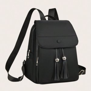 Medium Classic Flap Drawstring Backpack, Minimalist Large Capacity Laptop, Business Casual Work for Women, College Bookbag Campus Travel Functional Bags Suitable, Tready Backpack, Bag for School, Bag School