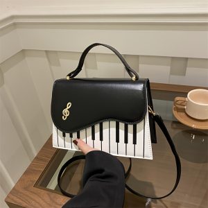 Purses For Women, Featuring A Stylish Musical Note Design, Adjustable Shoulder Strap, And Detachable Clasp, Making Them An Excellent Choice For Holiday Gifts (available In Brown, Black, Wine Red, And Pink)
