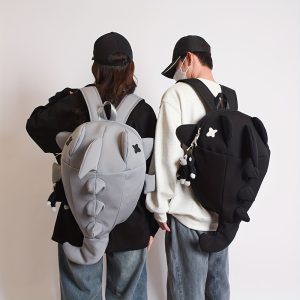Creative Individual Backpack Men Women Trendy Shark Funny Ugly Cute Student Ins Book Bag Korean Style Travel Motorcycle Leisure Bag